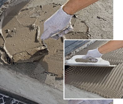 Klinker trappa: Blanda kakelfix och lägg på trappan Klinker trappa: Blanda kakelfix och lägg på trappan